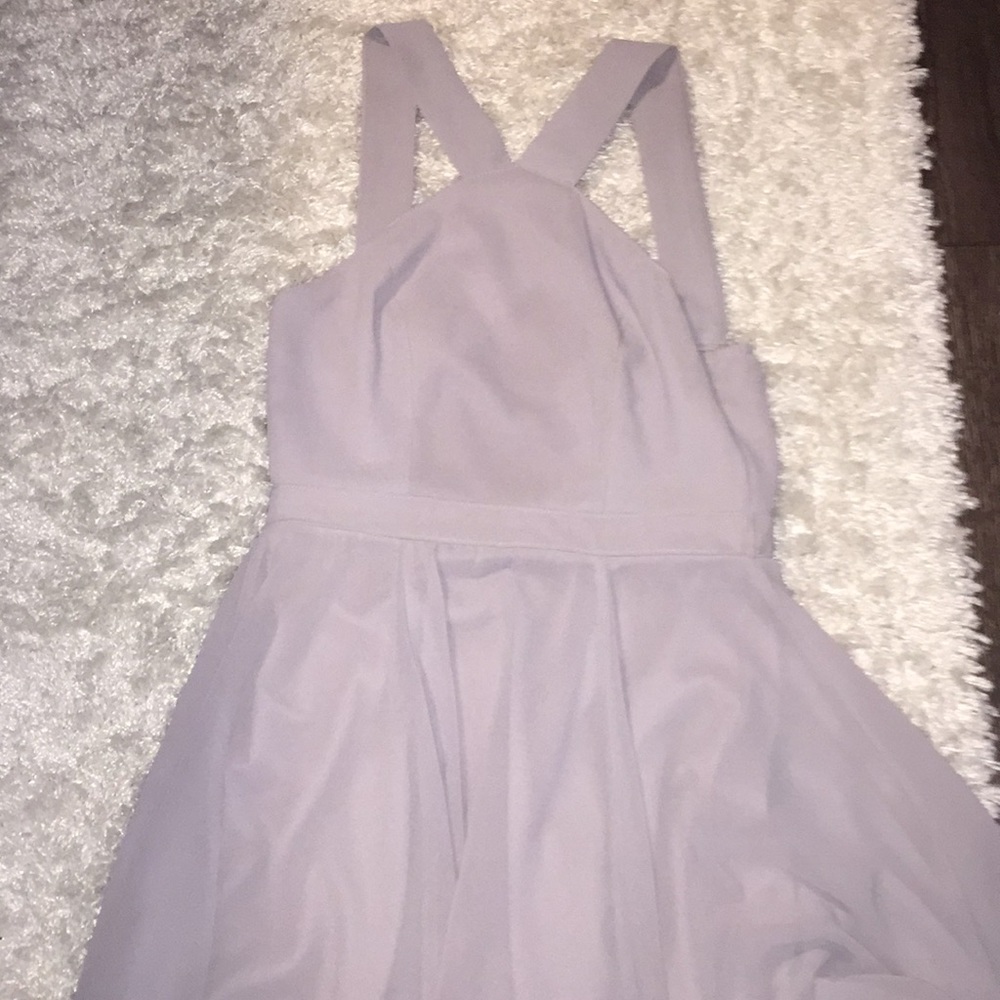 Grey flowing dress!